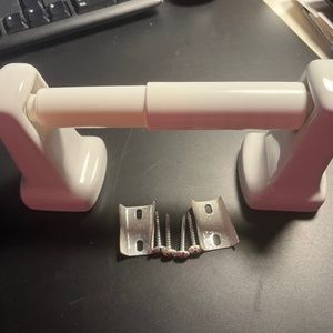 Porcelain toilet paper holder